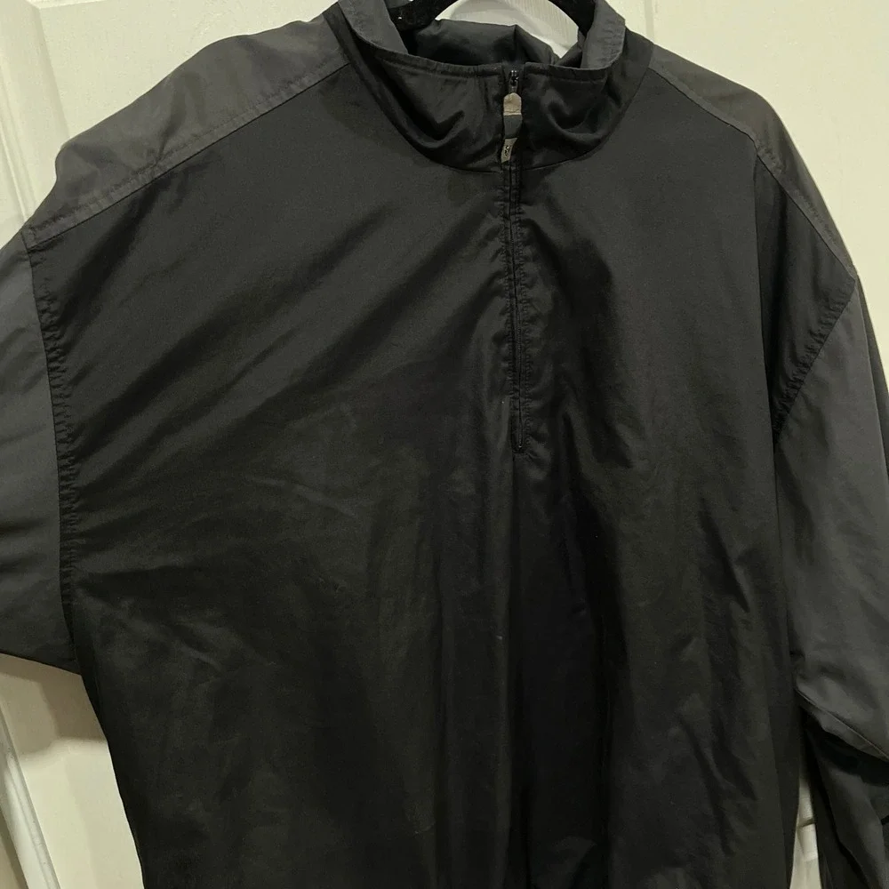 Nike Golf XL Black Pullover Clima Fit Windbreaker Jacket‎ Mens - Picture 2 of 6